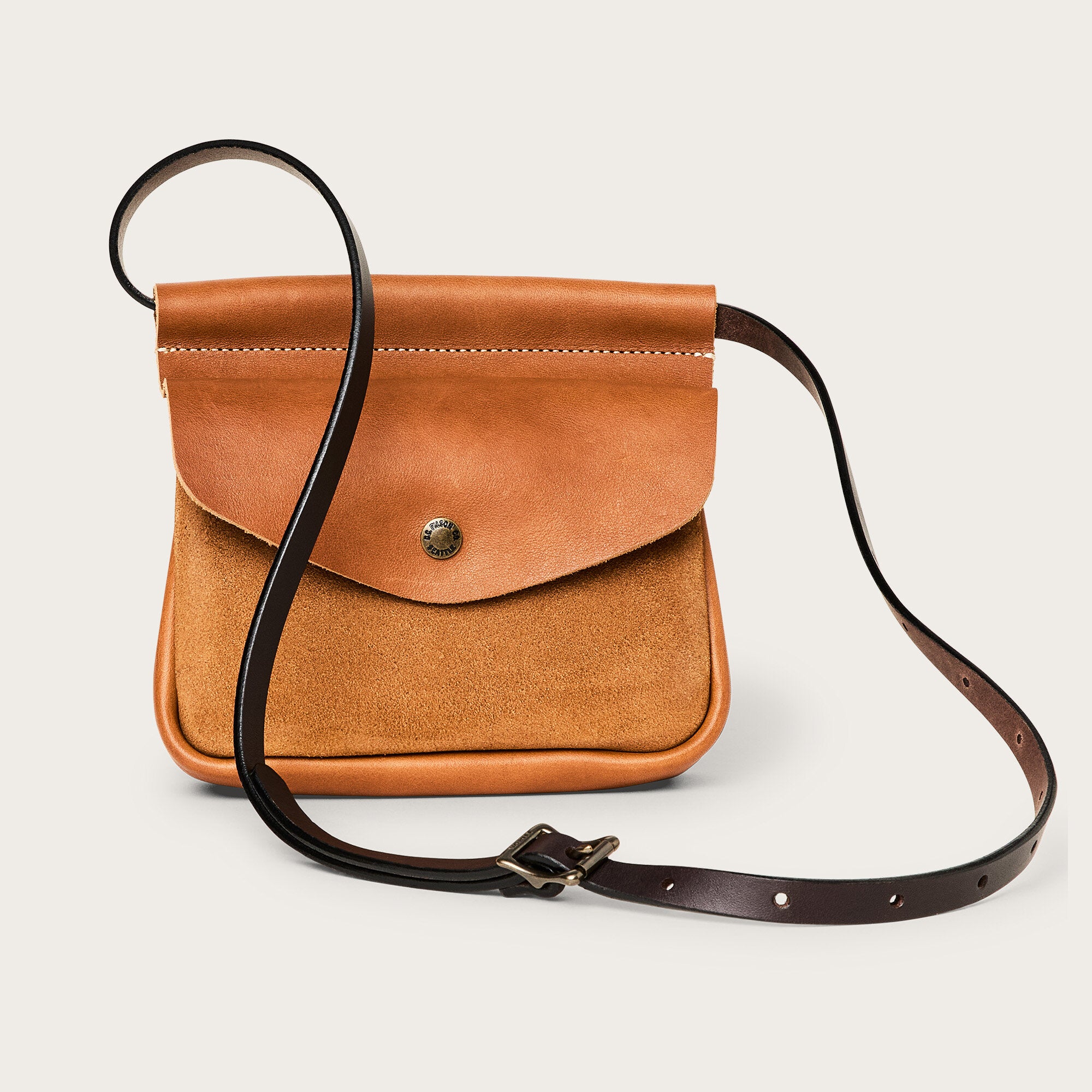 Suede convertible field bag by Filson | Saddle brown (Brown)