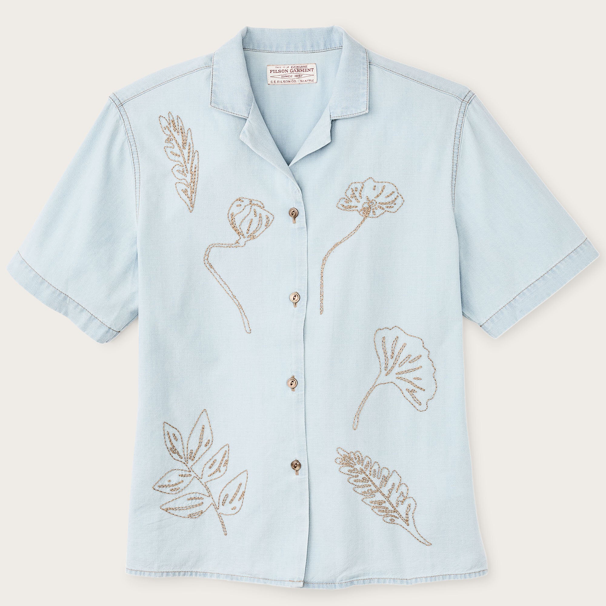 UNUSED × BY EMBROIDERY SHORTSLEEVE SHIRT UNUSED × BY EMBROIDERY SHORTSLEEVE SHIRT