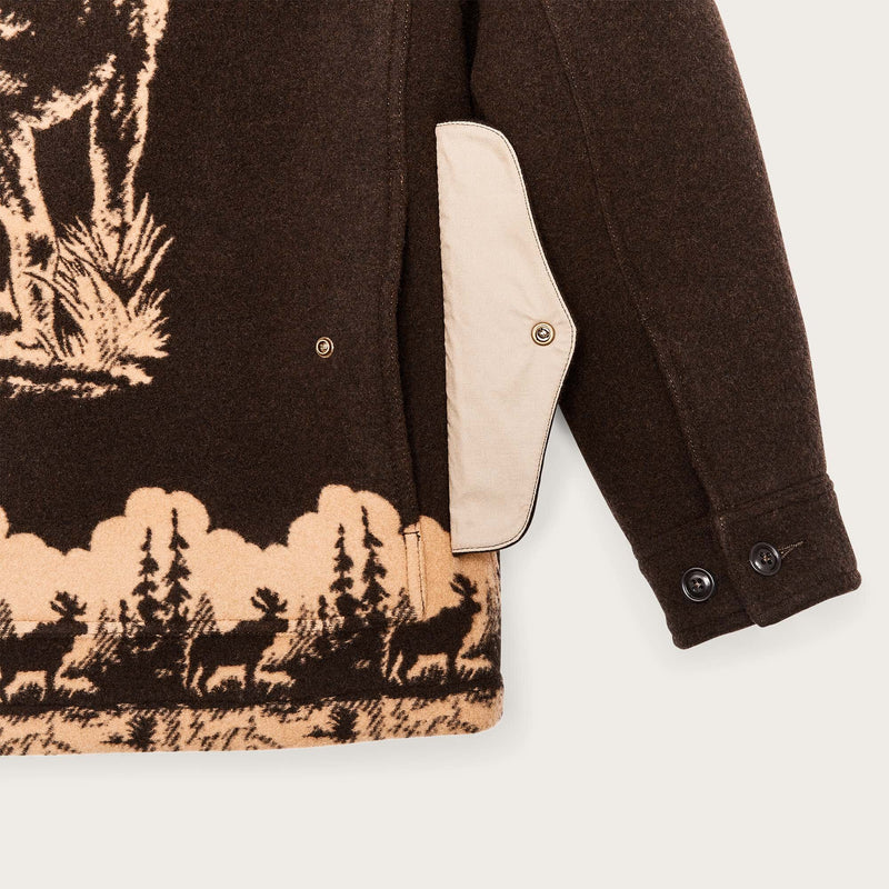 Women's jacquard wool cruiser jacket par Filson | Brown khaki m (Brown)