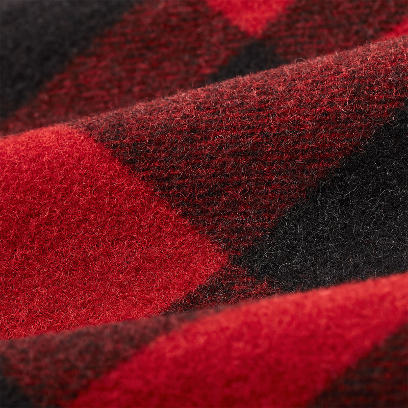 Women's mackinaw wool cruiser jacket par Filson | Redblack plaid (Red)