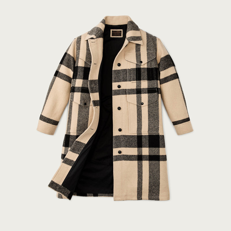 Women's wool long cruiser coat von Filson | Natural black (Beige)