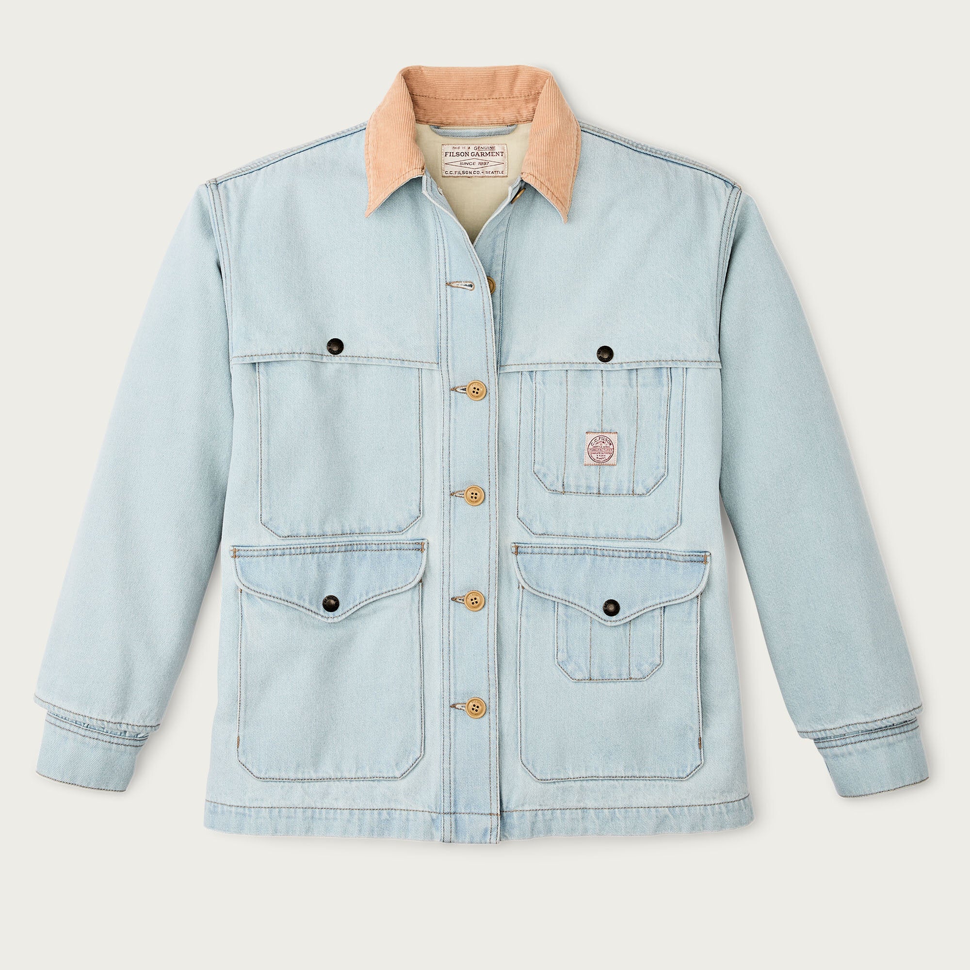URBANJ Men's Distressed Denim Jacket (S, 109 Hoodie Dk