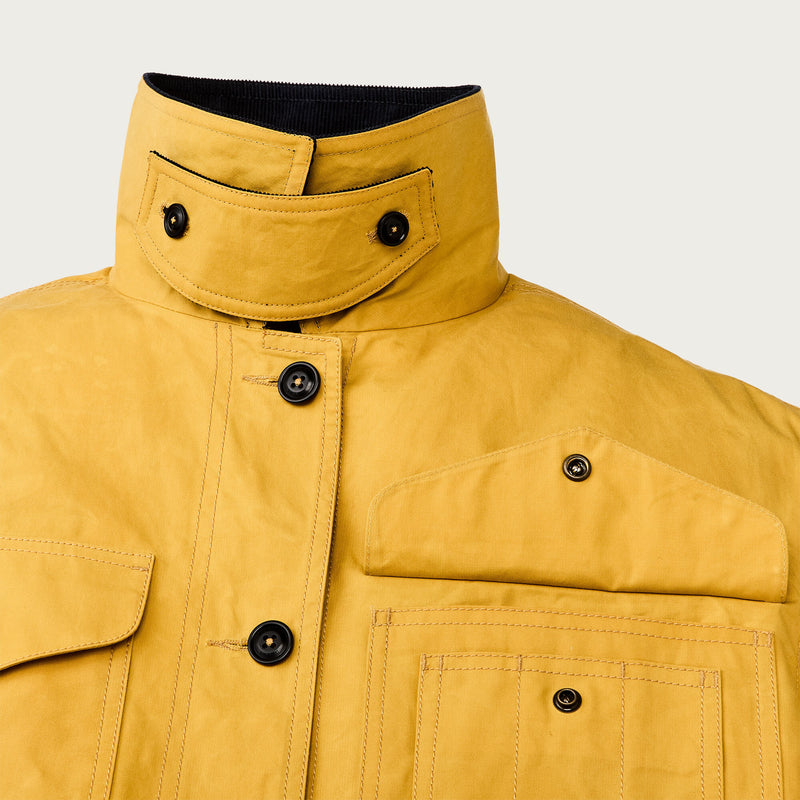 Women's dry waxed long cruiser von Filson | Yellow (Yellow)