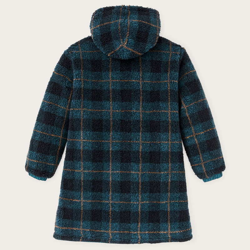 Women’s reversible wooly fleece coat by Filson | Dark teal (Blue)