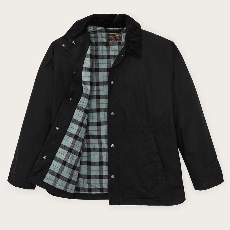 Women’s harbor front waxed jacket by Filson | Black (Black)