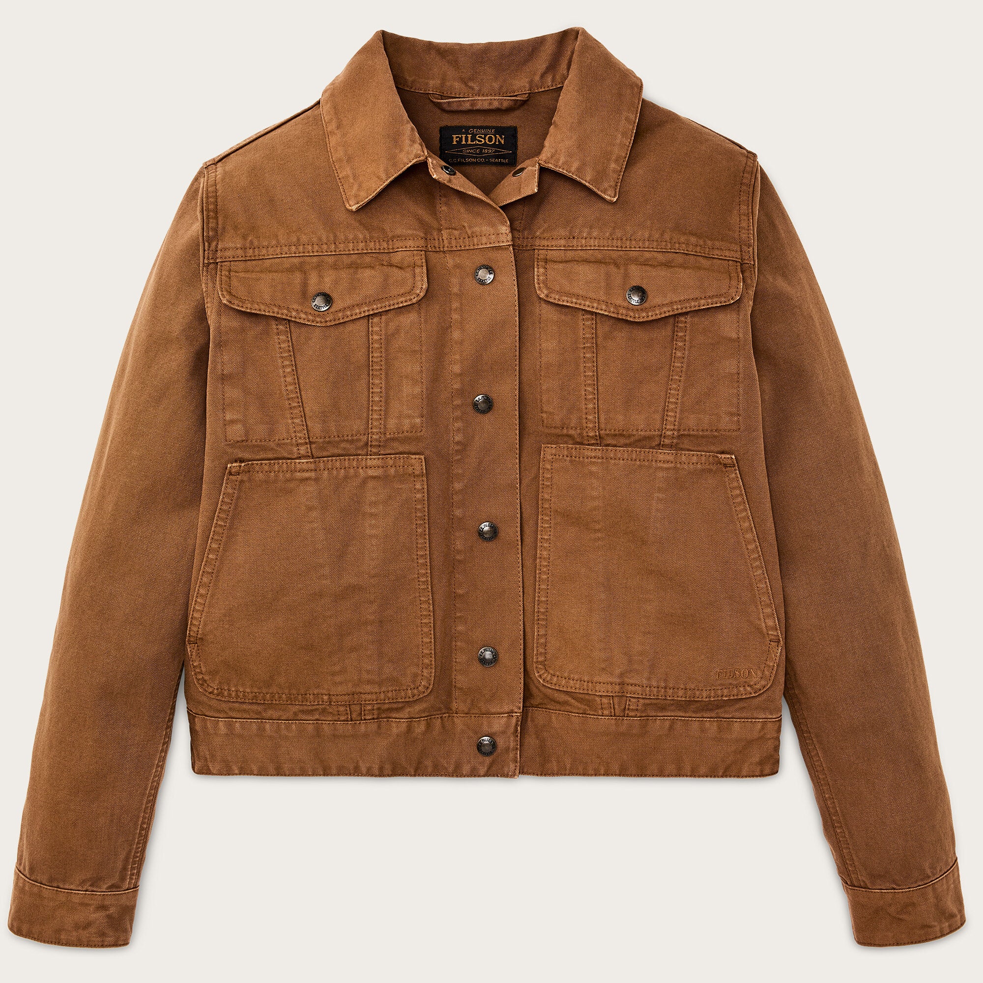 Women's canvas short cruiser by Filson | Harvest tan (Brown)