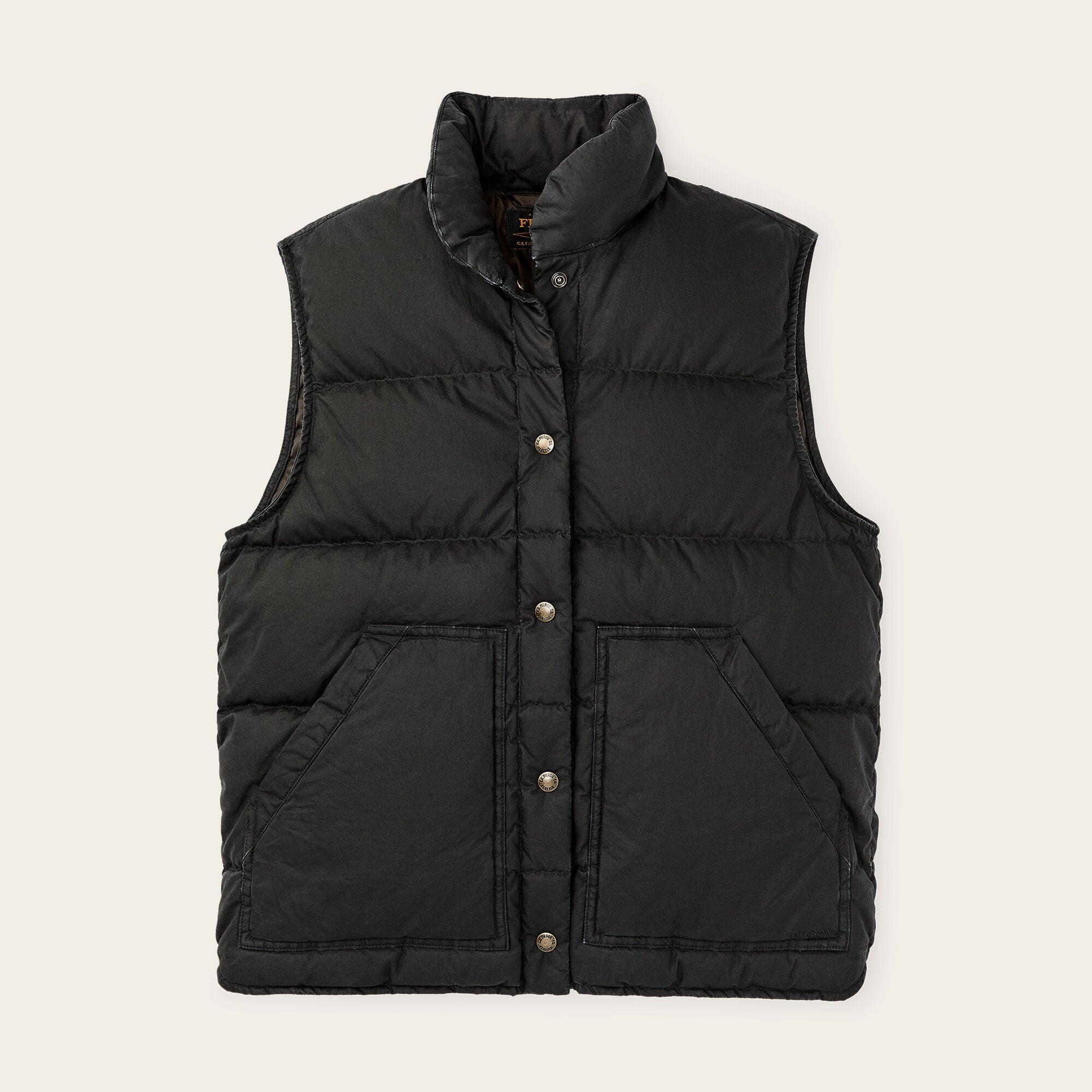 Women's heritage cotton down vest by Filson | Black (Black)
