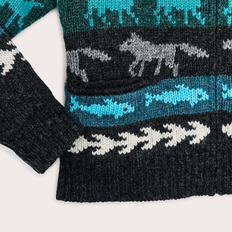 Women's fair isle cardigan di Filson | Animal multi (Multicolour)