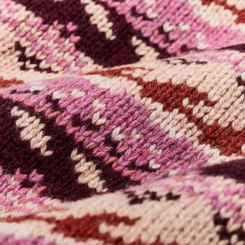 Women's fair isle cardigan di Filson | Burgundycream (Multicolour)