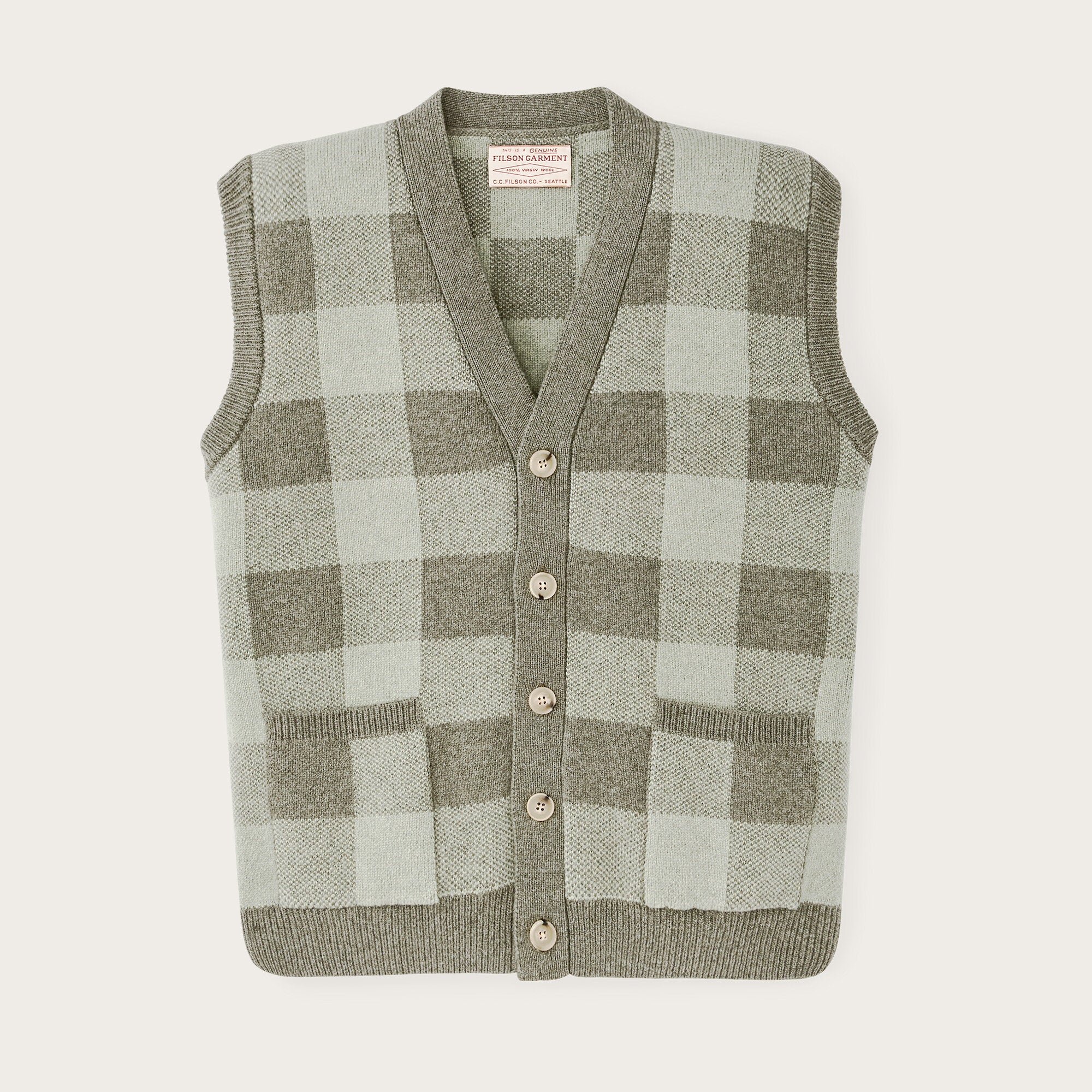 V*r様 1930s France wool check gilet V*r様 1930s France wool