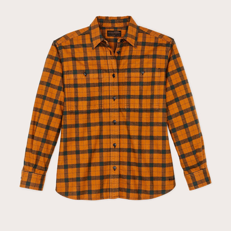 Women's alaskan guide shirt par Filson | Spruce & squash (Orange)