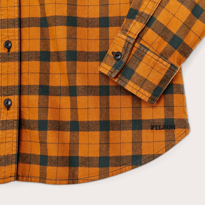 Women's alaskan guide shirt par Filson | Spruce & squash (Orange)