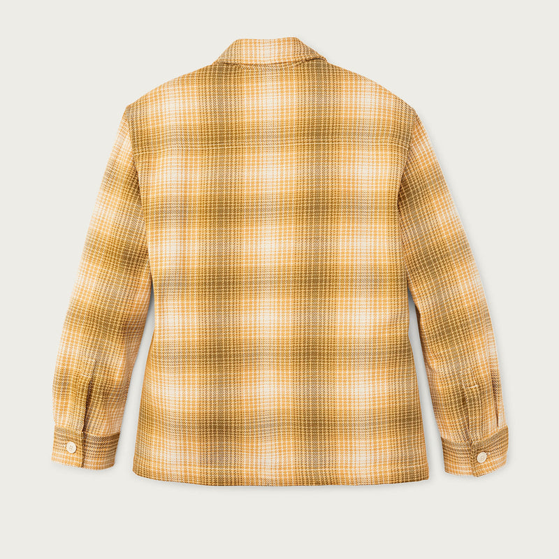 Women’s deer island jac-shirt di Filson | Ochre / cream plaid (Yellow)