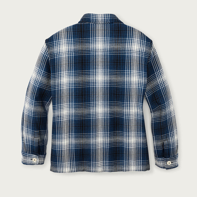 Women’s deer island jac-shirt di Filson | Cobalt/natural shadow plaid (Blue)