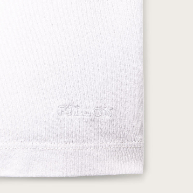 Women's short sleeve pocket tee by Filson | White (White)