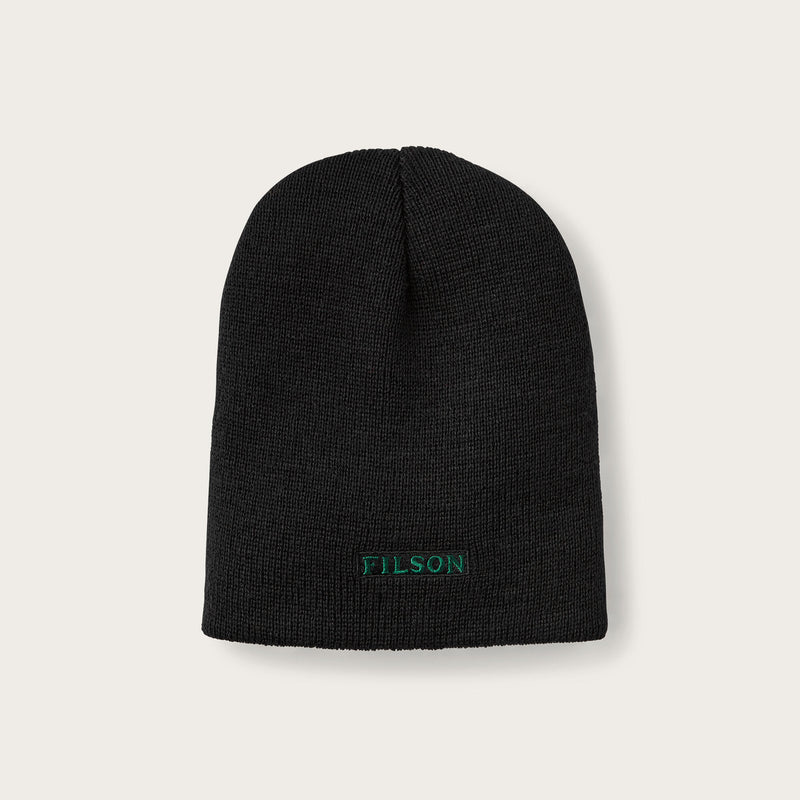 Wool knit beanie by Filson | Black (Black)