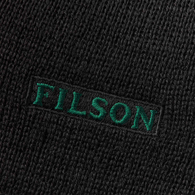 Wool knit beanie by Filson | Black (Black)