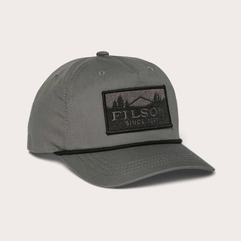 Rope trucker cap by Filson | Charcoal scenic patc (Grey)