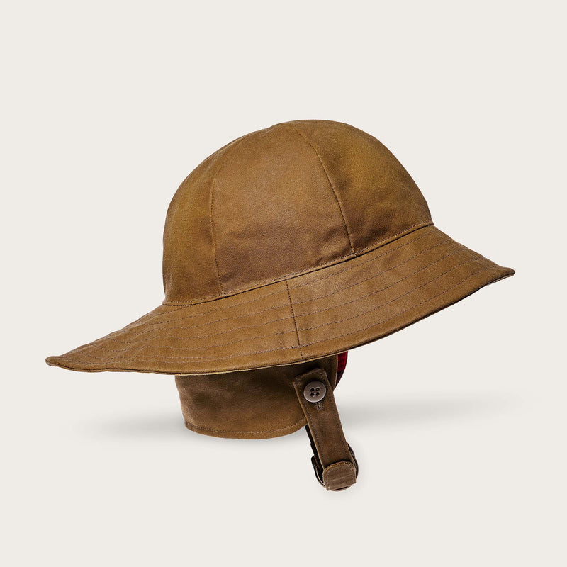 Tin cloth sou'wester hat by Filson | Dark tan (Beige)
