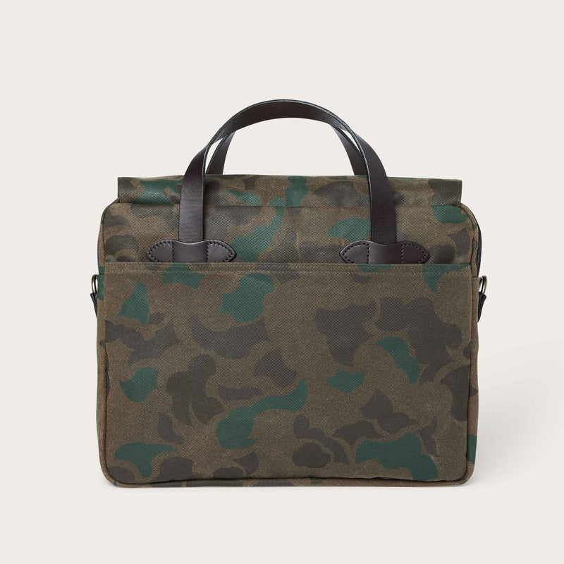 Waxed rugged twill original briefcase par Filson | Dark wax shrub camo (Grey)