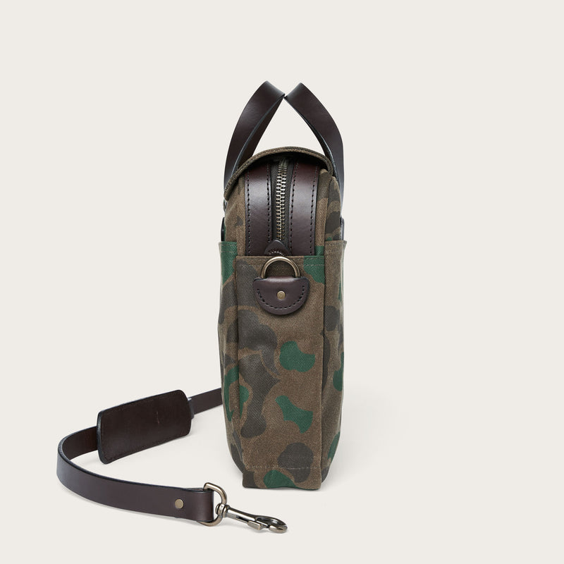 Waxed rugged twill original briefcase par Filson | Dark wax shrub camo (Grey)