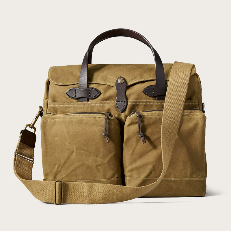 24 hour tin cloth briefcase von Filson | Dark tan (Beige)