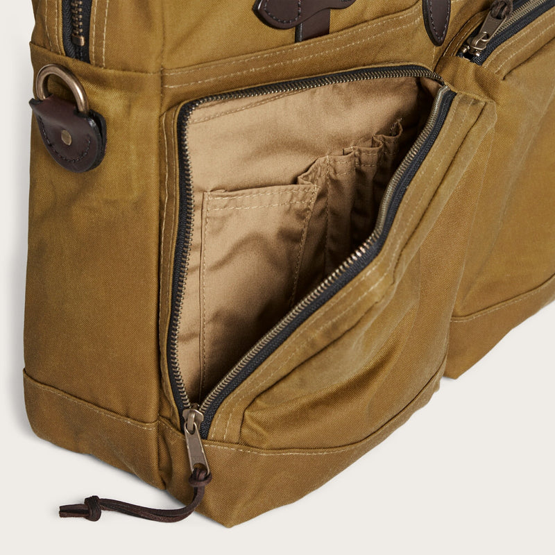 24 hour tin cloth briefcase von Filson | Dark tan (Beige)