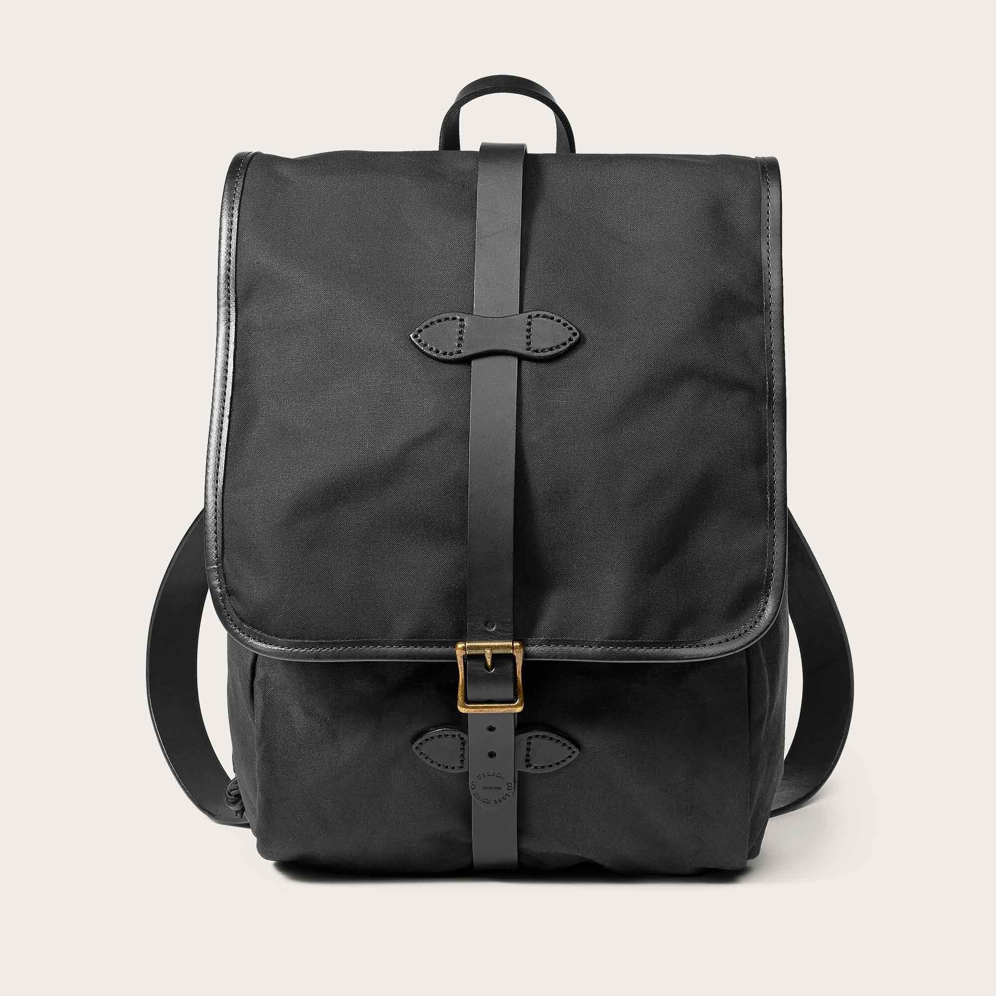 美品 FILSON TIN Cloth Back pack ワックス付 Tin cloth backpack by Filson | Black (Black)