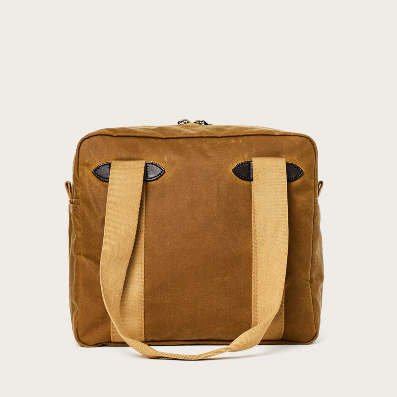Tin cloth zipper tote bag von Filson | Dark tan (Beige)