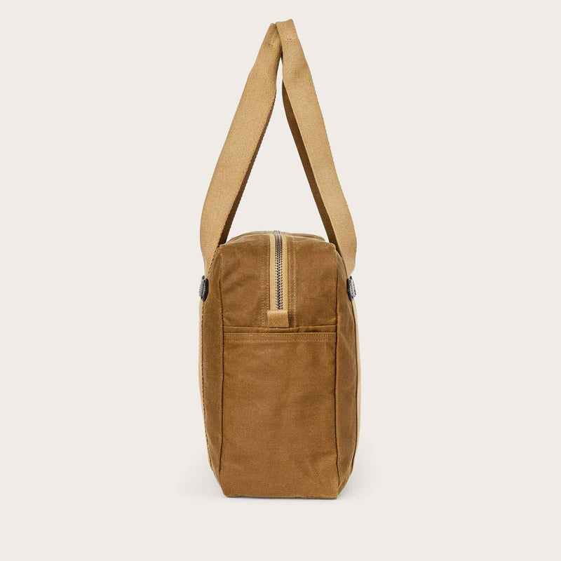 Tin cloth zipper tote bag von Filson | Dark tan (Beige)