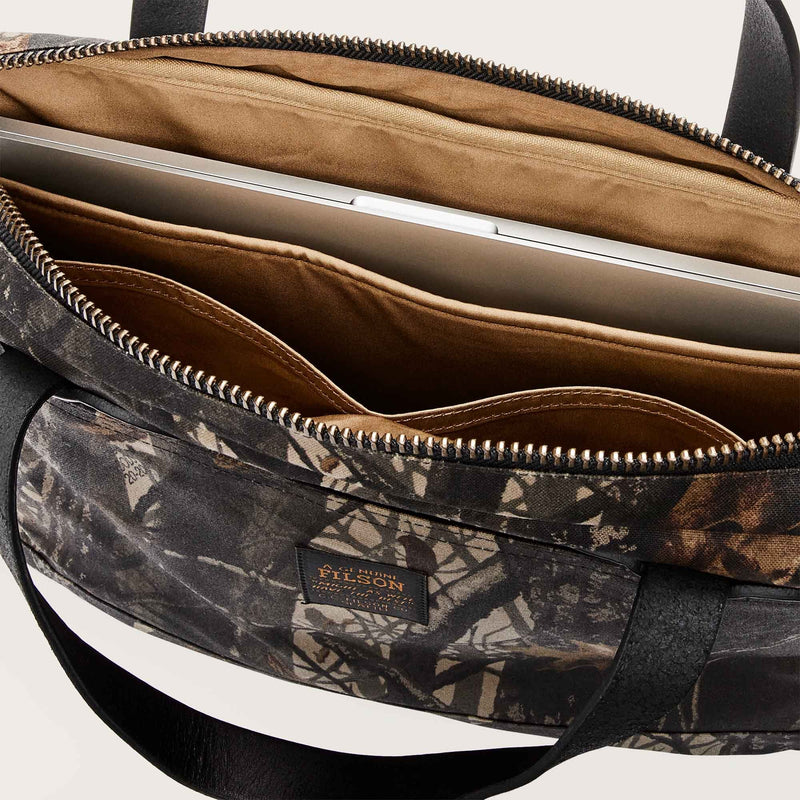 Tin cloth compact briefcase von Filson | Realtree hardwoods camo (Brown)