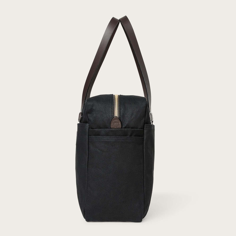 Rugged twill tote bag with zipper di Filson | Black (Black)