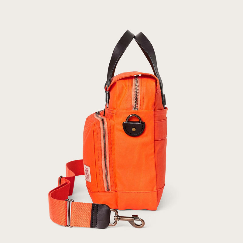 24 hour tin cloth briefcase di Filson | Flame (Orange)