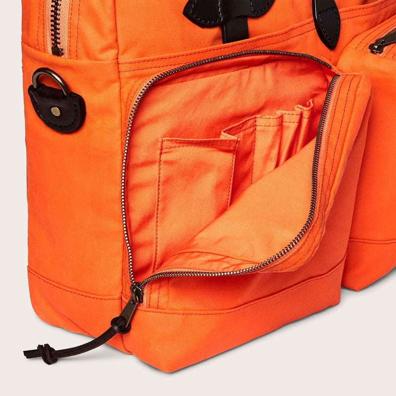 24 hour tin cloth briefcase di Filson | Flame (Orange)