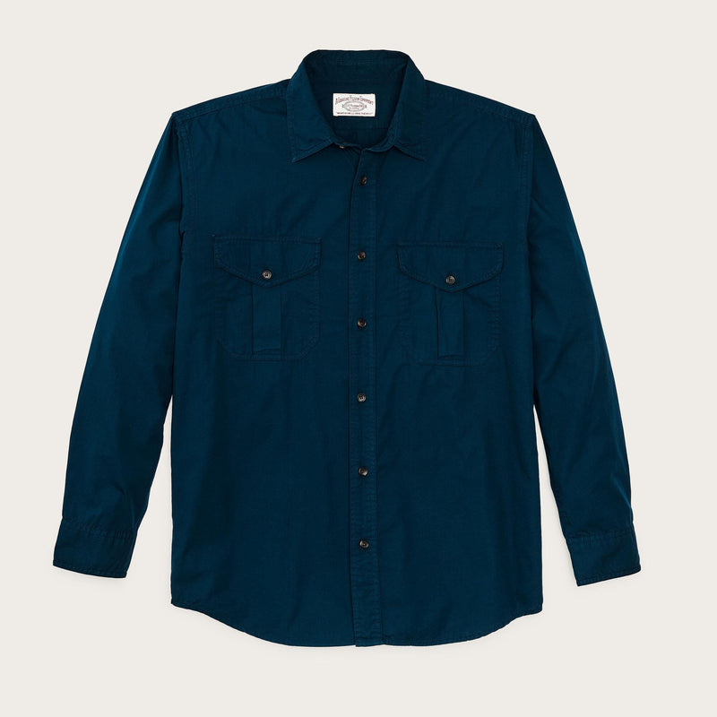 Washed feather cloth shirt par Filson | Blue mussel (Blue)