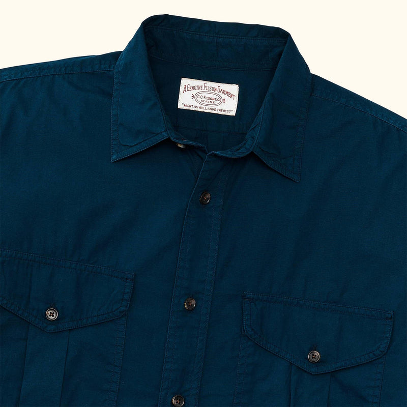 Washed feather cloth shirt par Filson | Blue mussel (Blue)