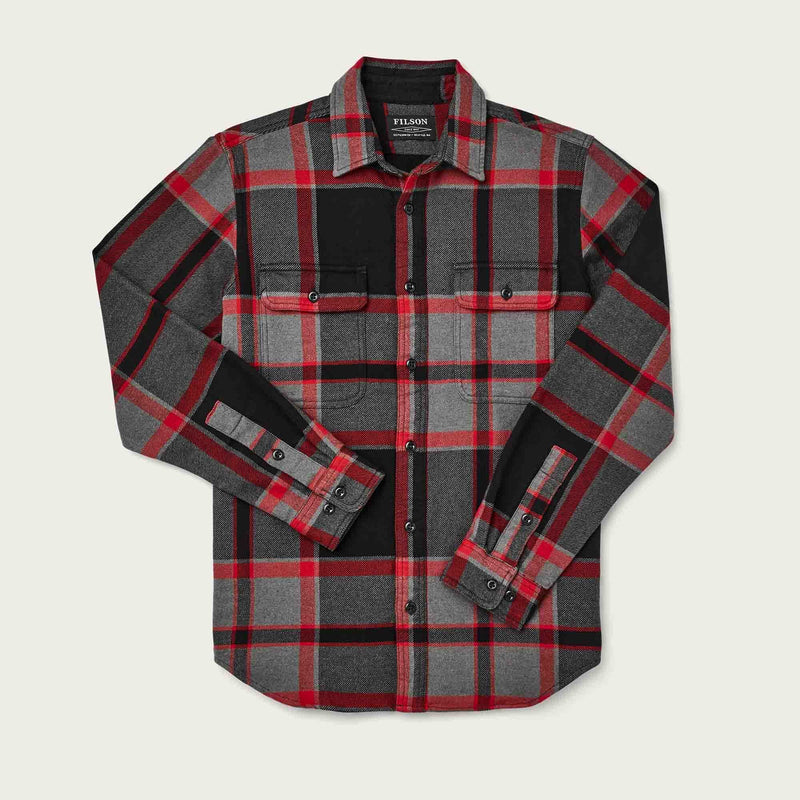 Vintage flannel work shirt di Filson | Black charcoal heather (Grey)
