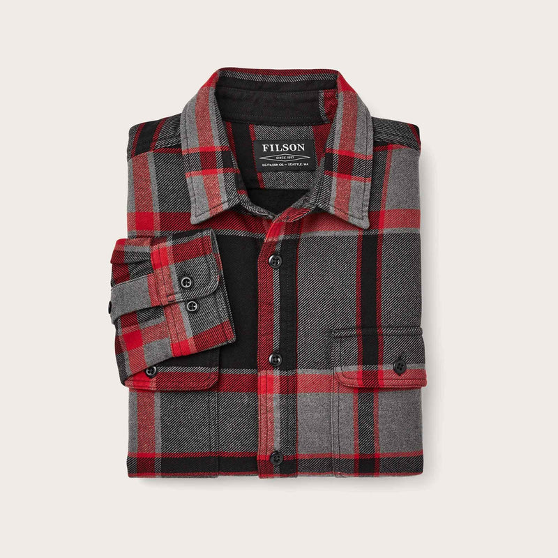 Vintage flannel work shirt di Filson | Black charcoal heather (Grey)