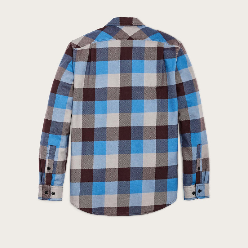 Vintage flannel work shirt von Filson | Blue / maroon / gray check (Blue)