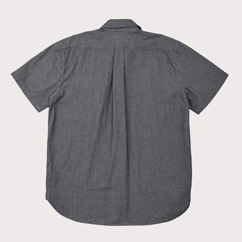Short sleeve mechanic shirt di Filson | Navy/ gray hickory stripe (Grey)