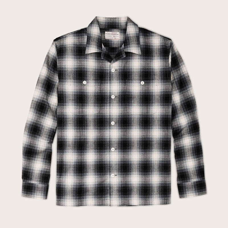 Elk heights camp shirt von Filson | Black / gray shadow plaid (Black)