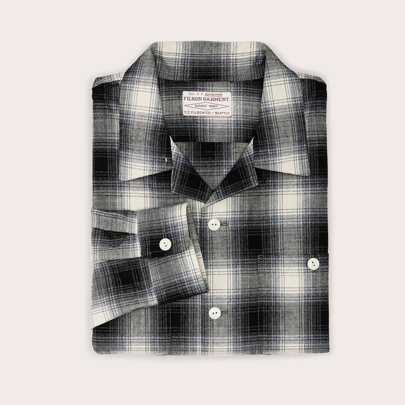 Elk heights camp shirt von Filson | Black / gray shadow plaid (Black)