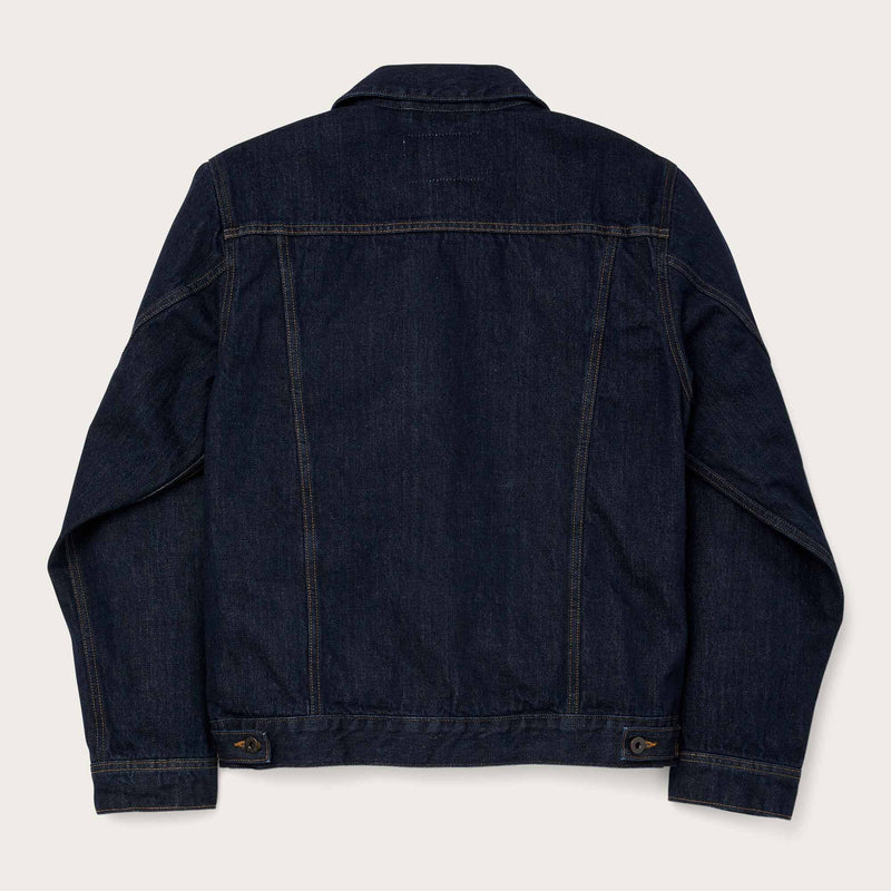 Unlined denim short cruiser jacket by Filson | Rinse indigo (Blue)