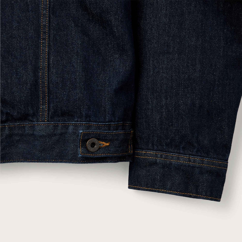 Unlined denim short cruiser jacket by Filson | Rinse indigo (Blue)