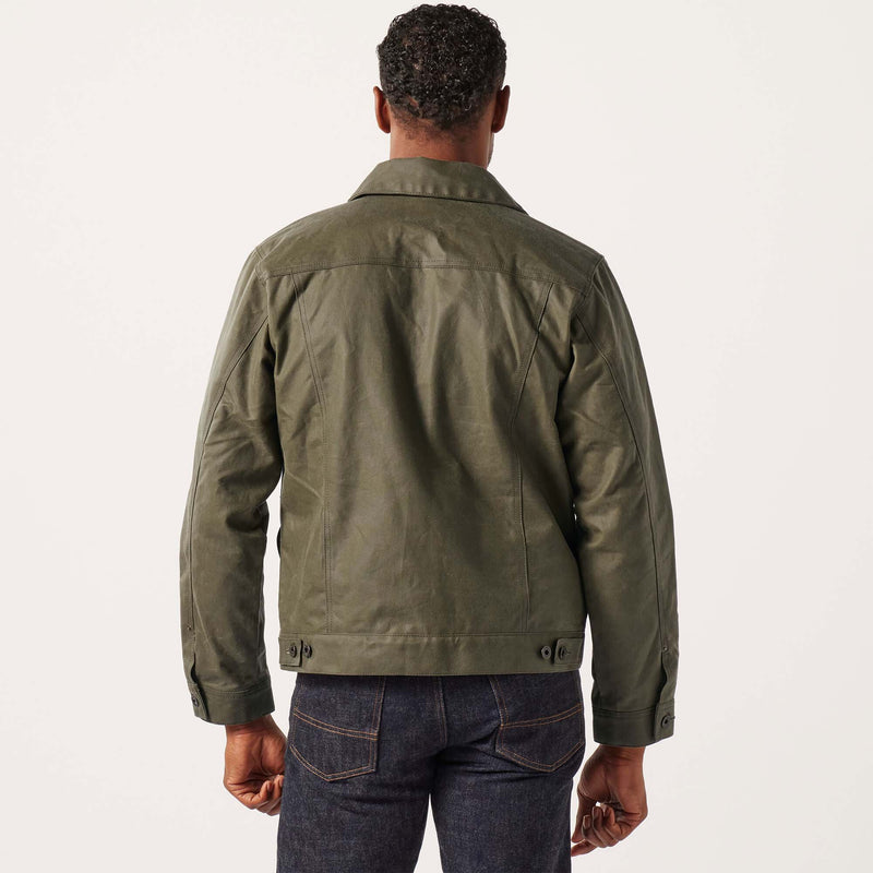Short lined cruiser jacket aus tin cloth von Filson | Military green (Green)