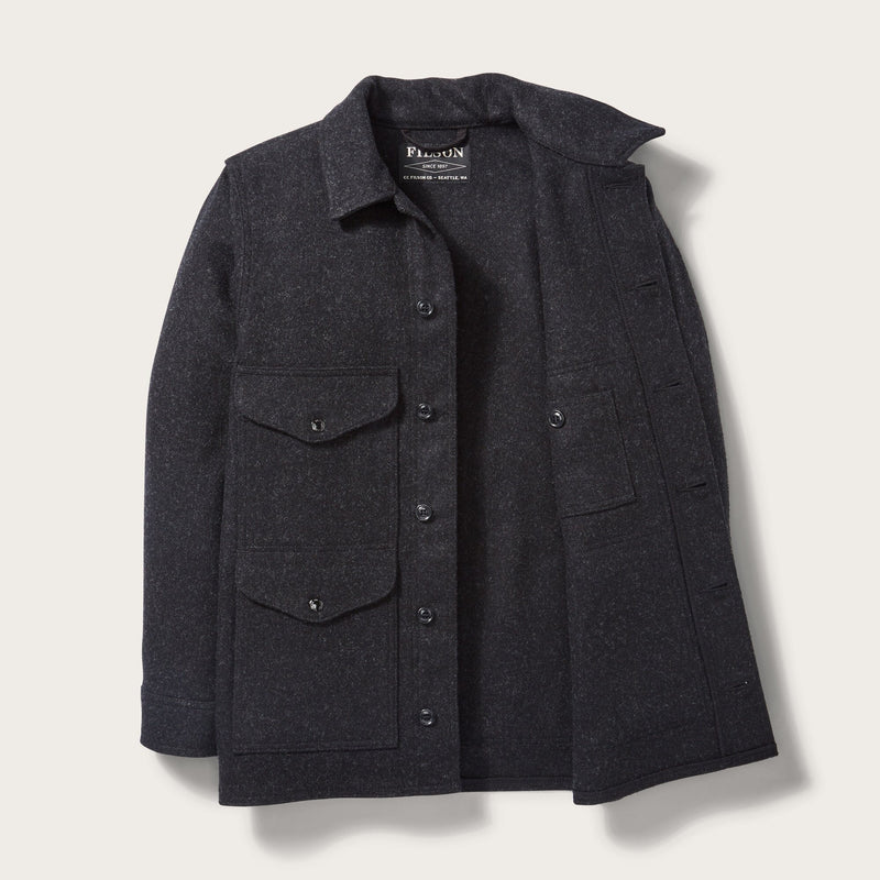 Mackinaw wool cruiser jacket by Filson | Charcoal (Grey)