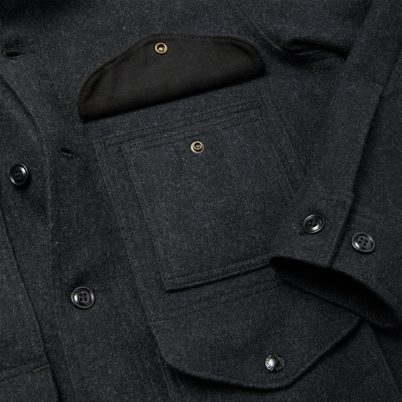 Mackinaw wool cruiser jacket by Filson | Charcoal (Grey)