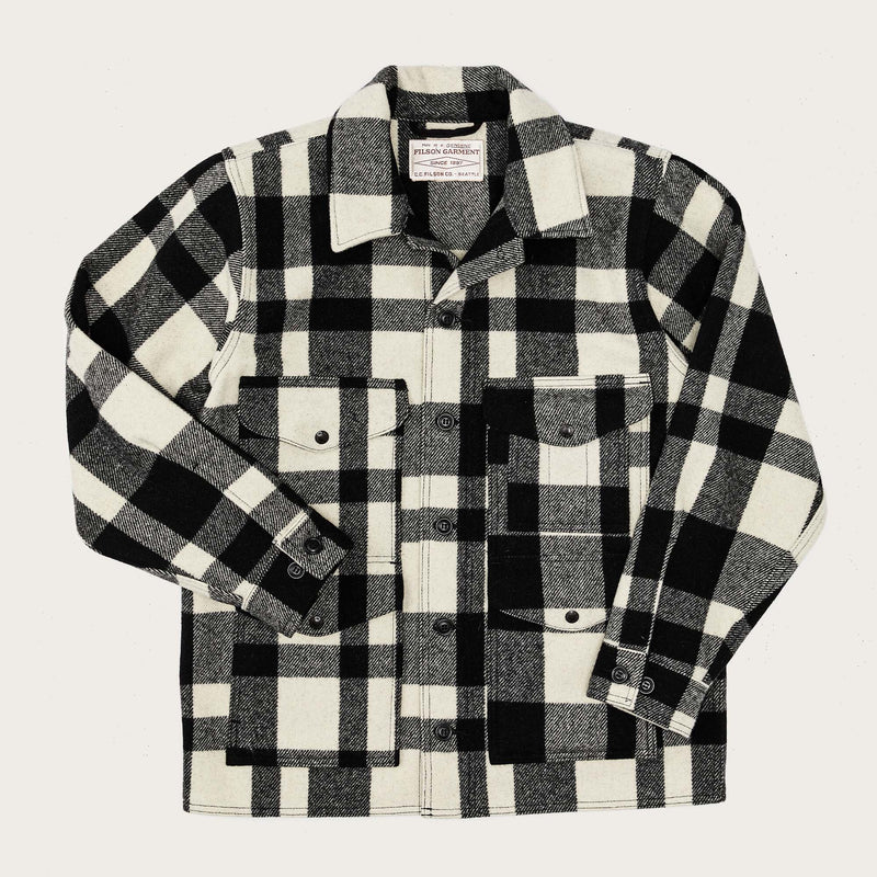 Mackinaw wool cruiser jacket di Filson | Natural / black heritage plaid (Multicolour)