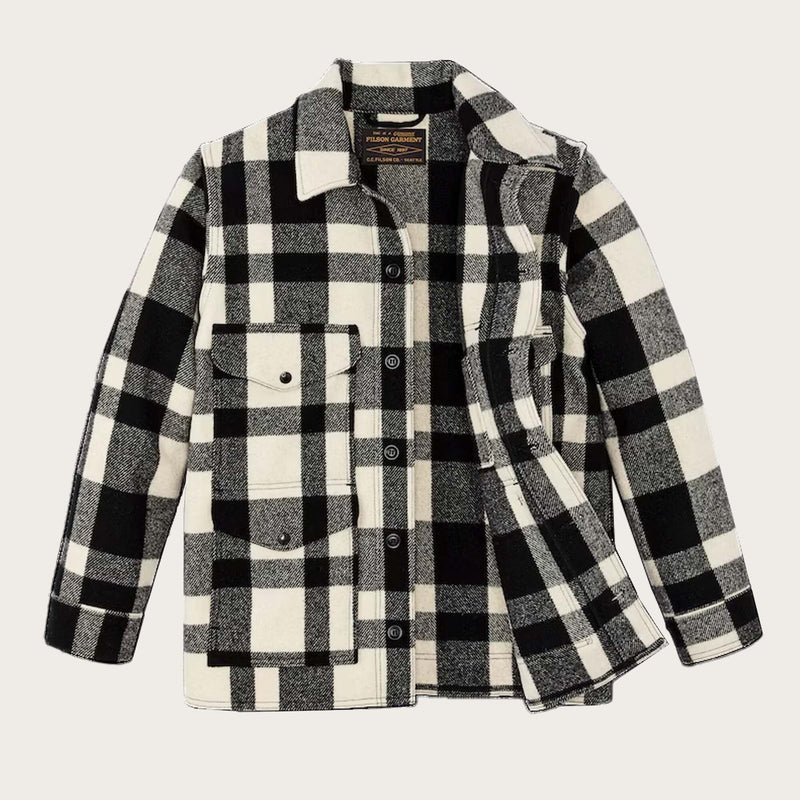 Mackinaw wool cruiser jacket di Filson | Natural / black heritage plaid (Multicolour)