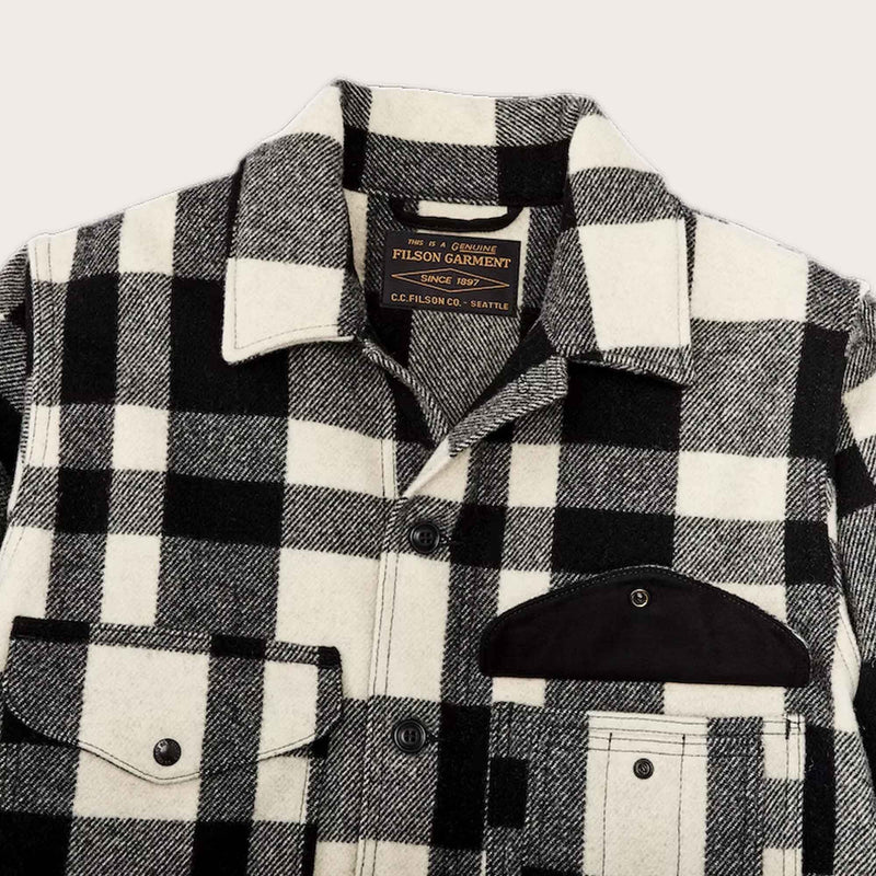 Mackinaw wool cruiser jacket di Filson | Natural / black heritage plaid (Multicolour)